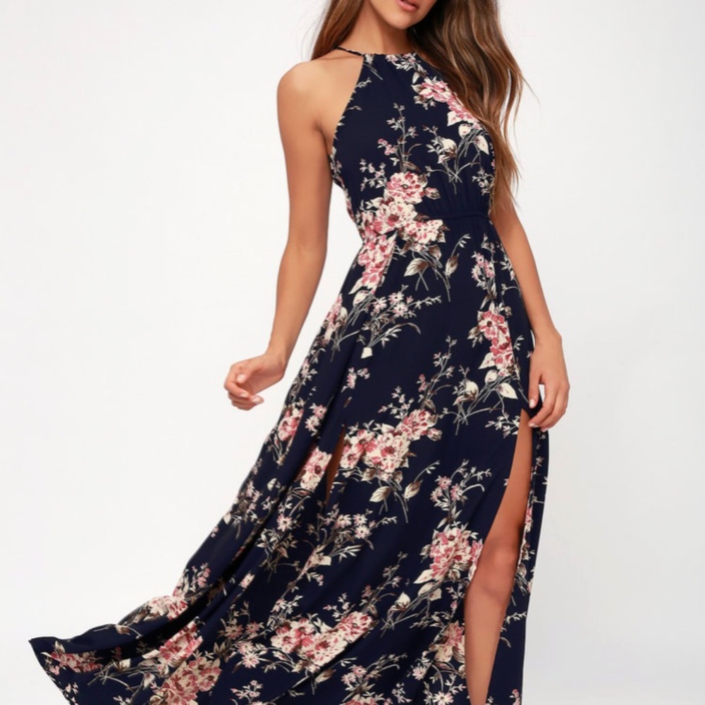 Halter maxi dress